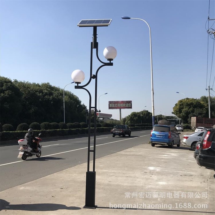 節(jié)能太陽能路燈LED太陽能景觀燈球型庭院道路燈