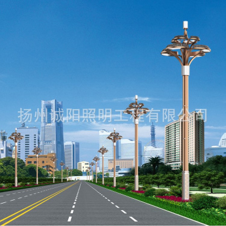 廠家直銷八叉九火玉蘭燈 戶外道路燈 led景觀燈 組合燈節(jié)能路燈