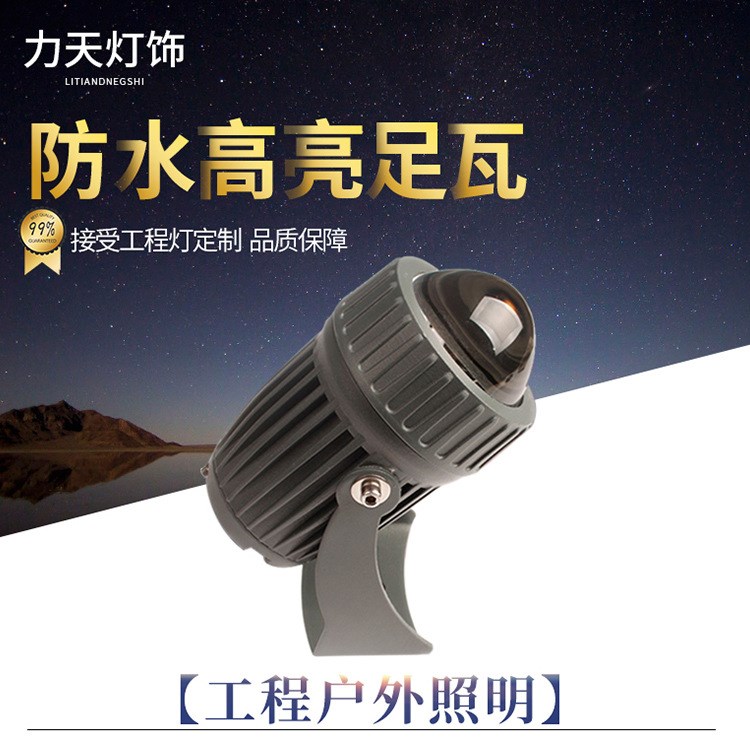 led聚光燈 一束光聚光窄光射燈 10W樓體外墻亮化工程燈具 遠射程