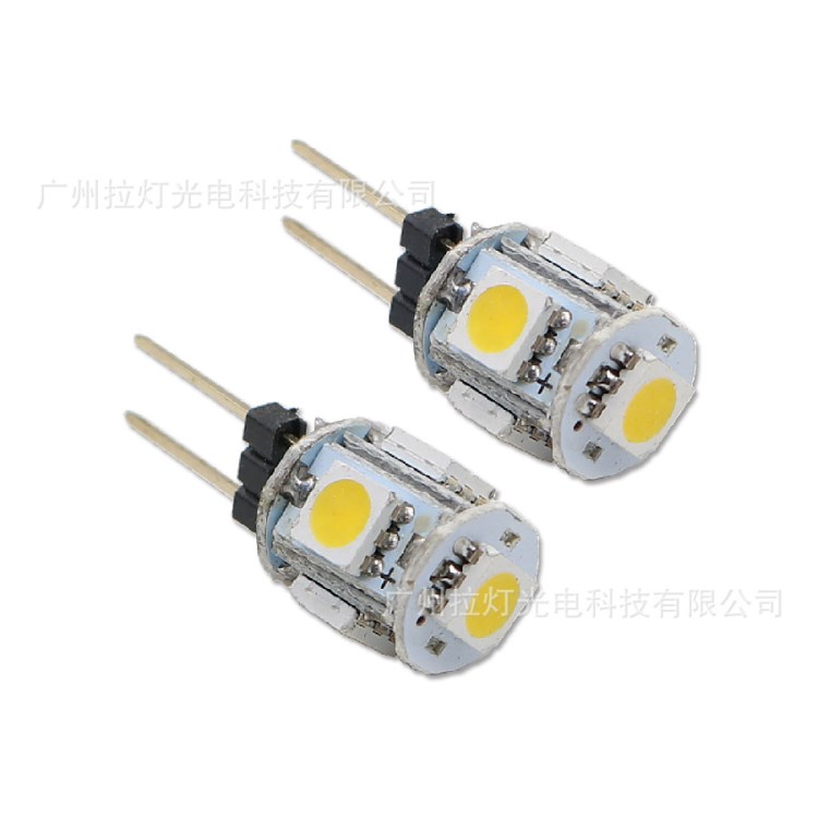 廠家供應(yīng) LED汽車 G4 5SMD 5050示寬燈 牌照燈 暖白 白色燈泡