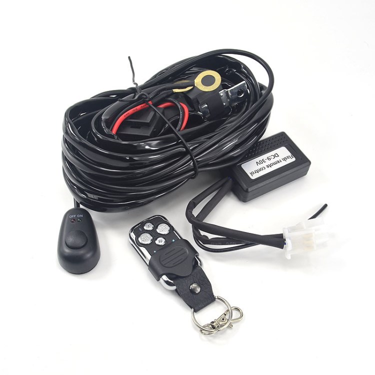 恒亮加爆閃控制器，遠光長條燈爆閃控制器開關線組 遠光狗線組