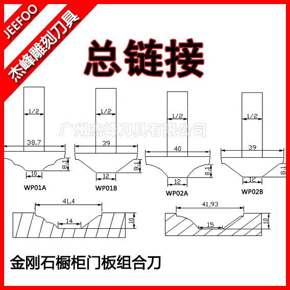 金刚石橱柜门板组合刀