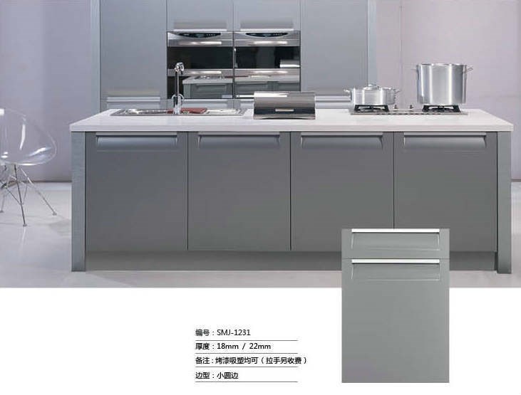 廠家直銷 烤漆整體櫥柜歐式門板 SML-1231新型烤漆吸塑門板