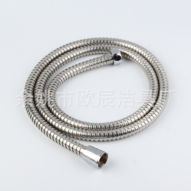 寧波水暖廠(chǎng)家供應(yīng)不銹鋼淋浴花灑軟管 1.5米加密電鍍防爆淋浴軟管
