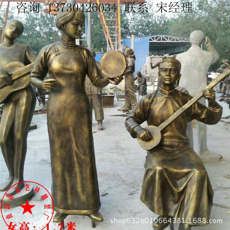 樂 人物雕塑 鋼琴雕塑  景觀小品雕塑 玻璃鋼 鑄銅人物廠家