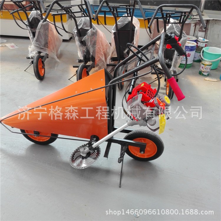 供應(yīng)草坪機(jī)廠家 推車(chē)式苞米收割機(jī) 手推式玉米割稈機(jī)