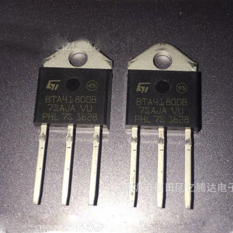 大功率双向可控硅 BTA41-800B TO-3P 41A/800V 全新大量现货