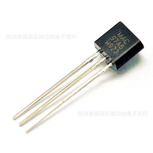 廠家直銷插件可控硅（晶閘管）MAC97A6 TO-92 足電流電壓