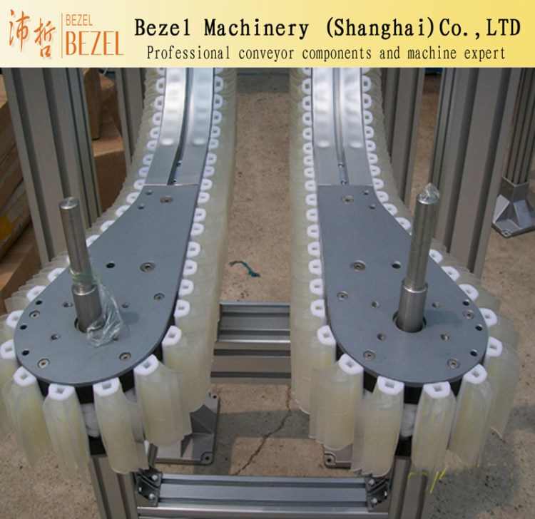 Bezel生產(chǎn)柔性夾瓶提升鏈 柔性小型夾瓶轉(zhuǎn)彎?rùn)C(jī) 鏈板輸送機(jī)廠