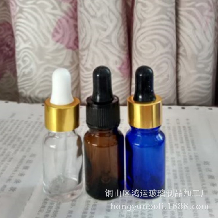 直銷(xiāo)10ml綠色v透明v棕色v藍(lán)色精油瓶子精油玻璃瓶30ml