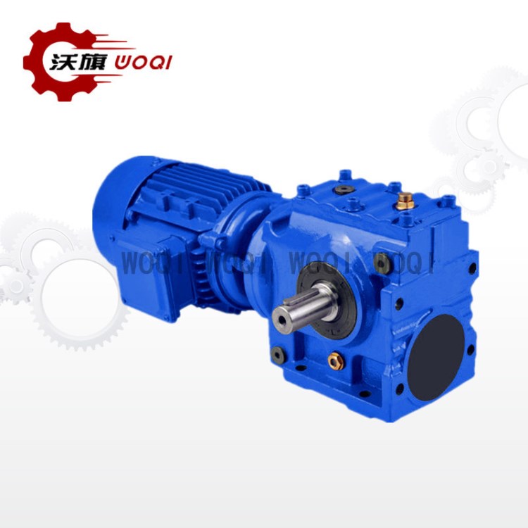 上海沃旗S67減速機蝸輪蝸桿減速器小型減速齒輪箱配伺服步進電機