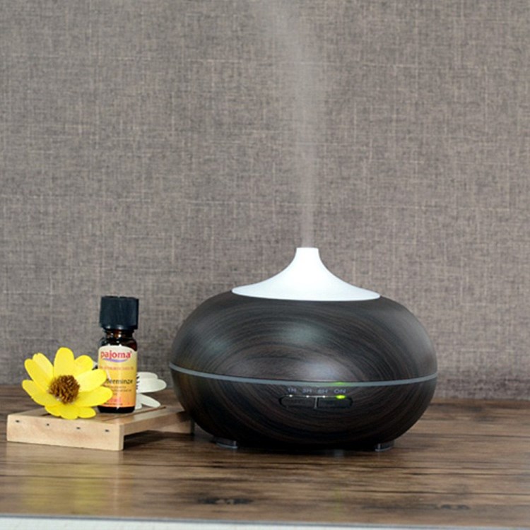 家用電器木紋香薰機加濕器辦公室桌面超聲波霧化器空氣凈化器