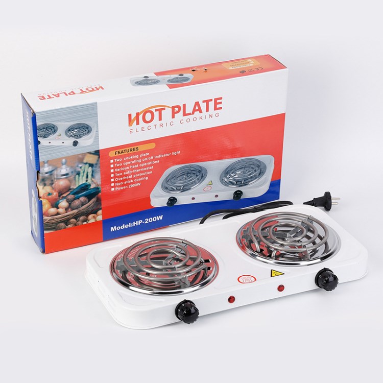 Electric hot plate 蚊香炉双头盘式无辐射电热炉 出口 双灶电炉