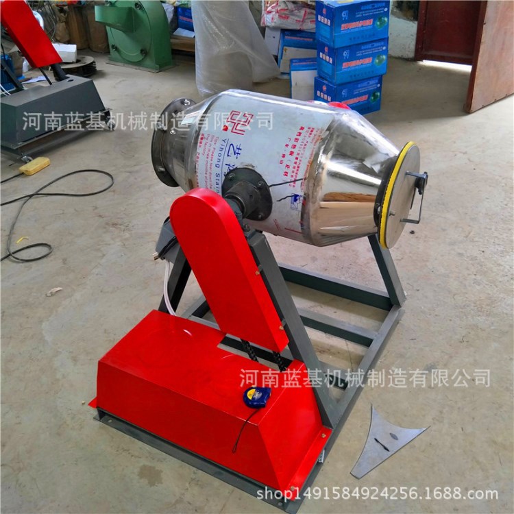 小型白糖面粉不銹鋼攪拌機 化工干粉鼓式混合攪拌機 機內無殘留