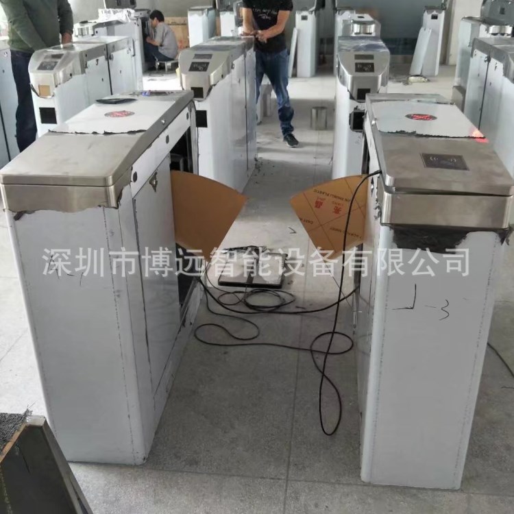 電子工廠防護設備生產精密人行通道防靜電翼閘出入口機