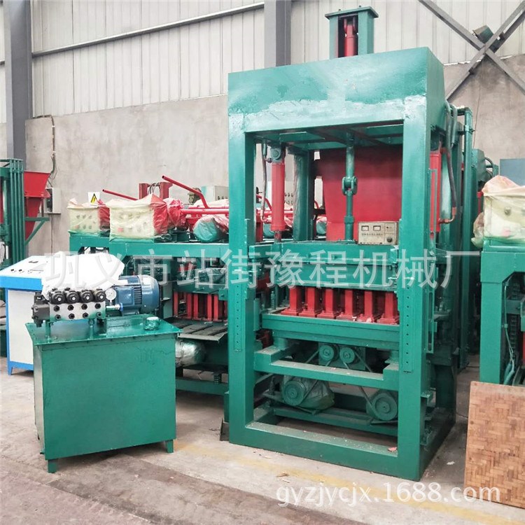制磚必選3-15型免燒水泥磚機全自動液壓路面空心磚機水泥砌塊磚機