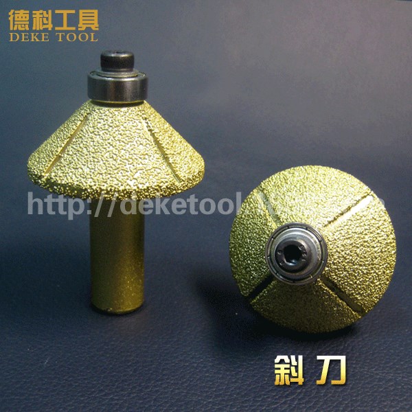 釬焊金剛石 石英石刀頭 45度斜刀 石材銑刀