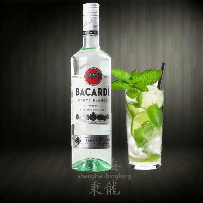 Bacardi/百加得40度白朗姆酒750ml 烘焙朗姆酒雞尾酒