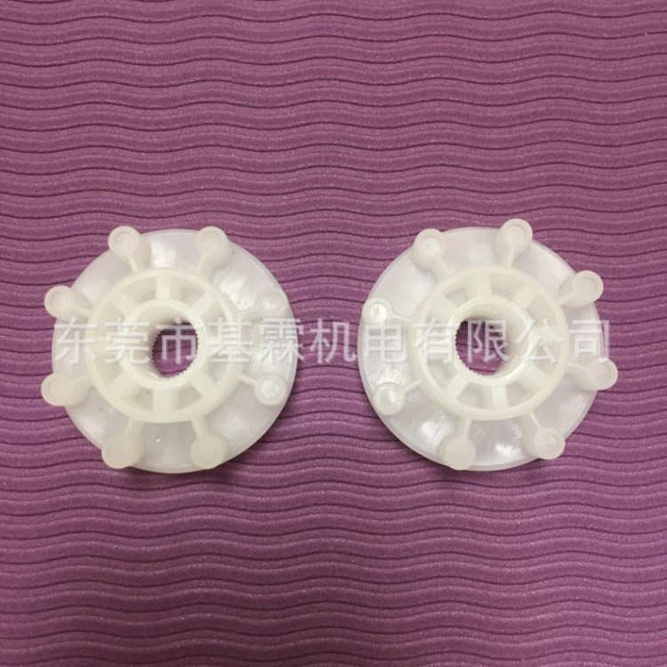 長期供應明毅8T從動釘齒輪PVDF圓孔圓柱狀齒輪