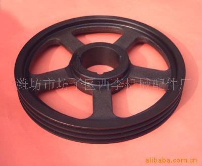 廠家供應(yīng) 山東國標(biāo)錐套皮帶輪 機械鑄鐵錐套皮帶輪