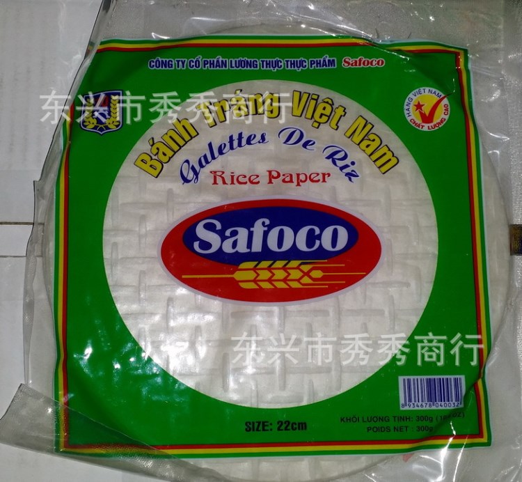 越南春卷皮safoco 300g越南特产米纸 食品粉皮批发