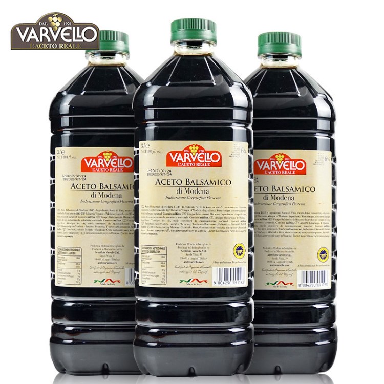 意大利原裝 VARVELLO瓦維羅牌黑醋 3L*3 沙拉西餐烘焙調(diào)味品