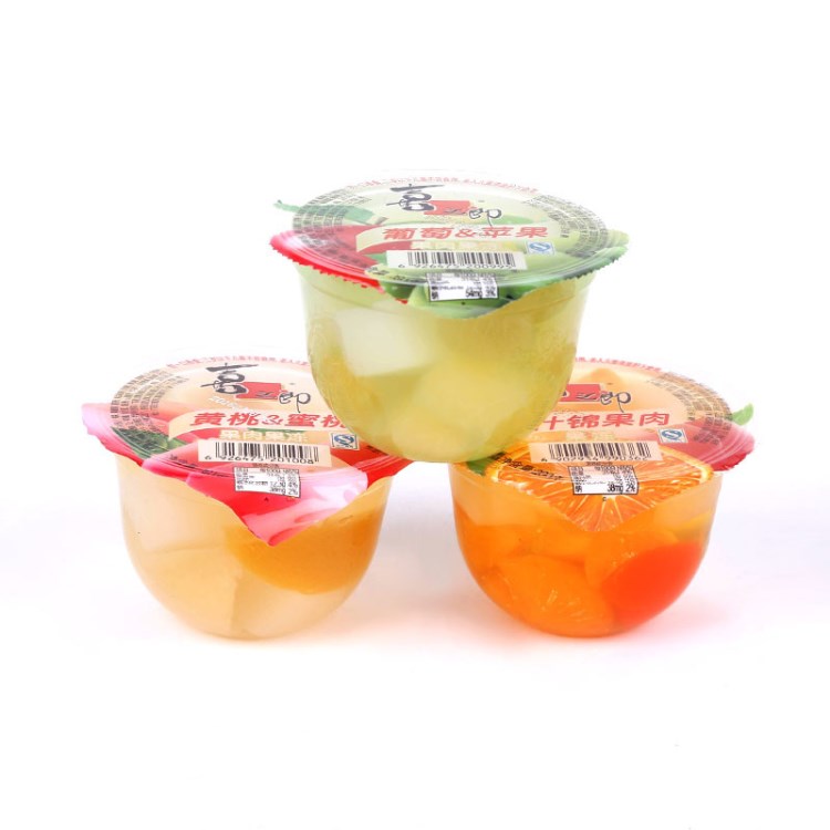 廠家批發(fā)什錦果肉200g果凍節(jié)假日休閑小零食一件代發(fā)