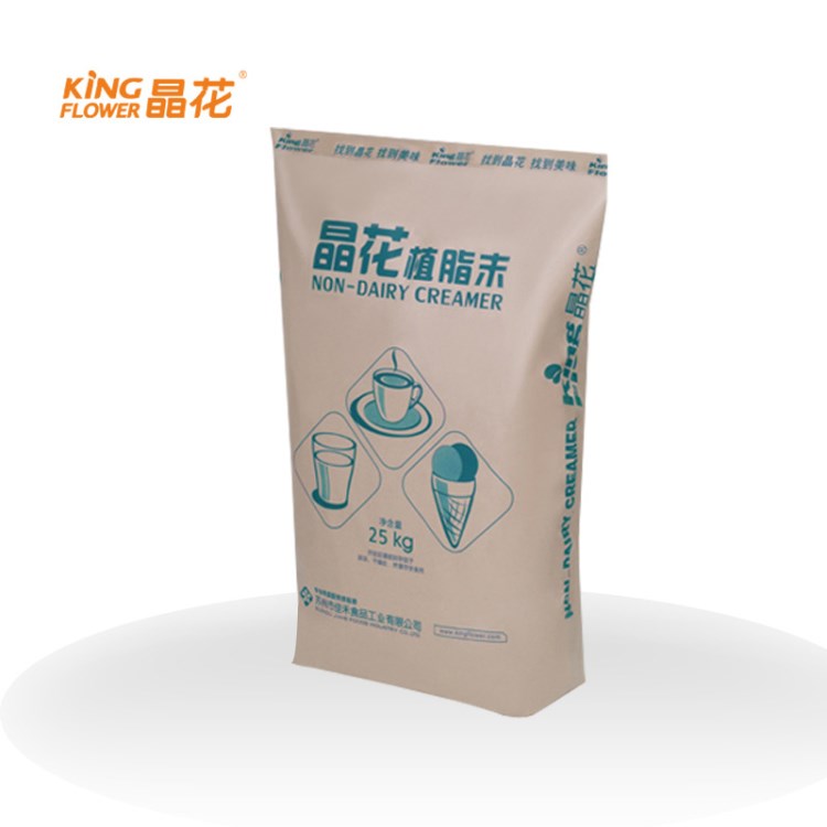 廠家直銷晶花奶精奶茶原料批發(fā)25KG大包裝33A植脂末奶茶店咖啡店