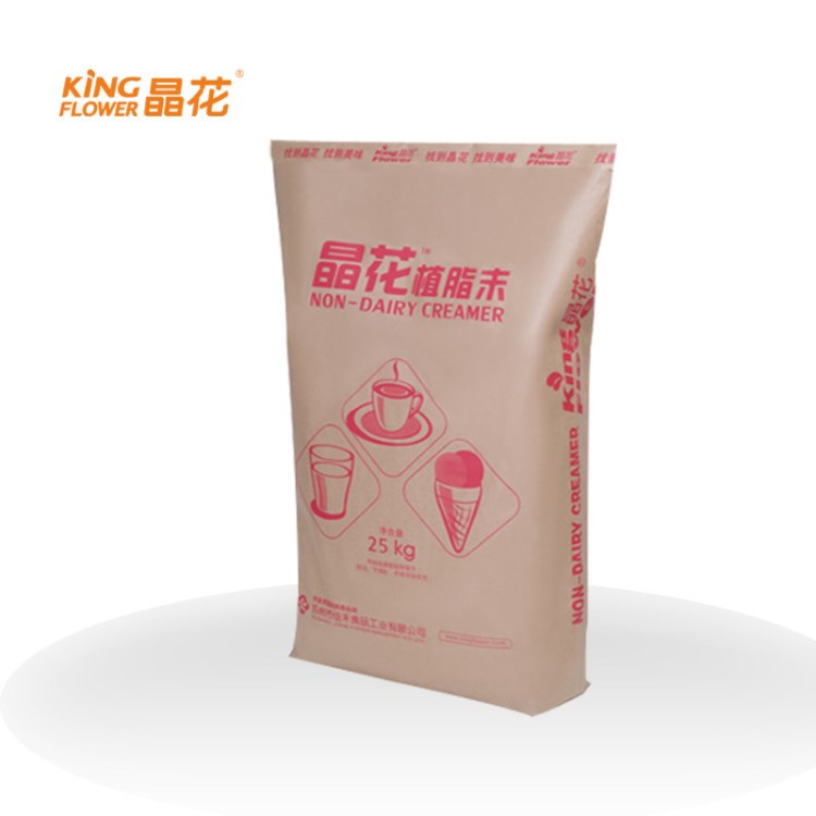 晶花奶精 奶茶原料植脂末T50 珍珠奶茶原料批發(fā) 25kg裝 廠家直銷(xiāo)