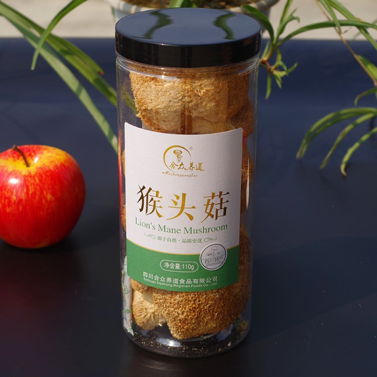 廠家直銷猴頭菇干貨 品質(zhì)款罐裝食用菌精選5-7CM網(wǎng)店代理110g/罐