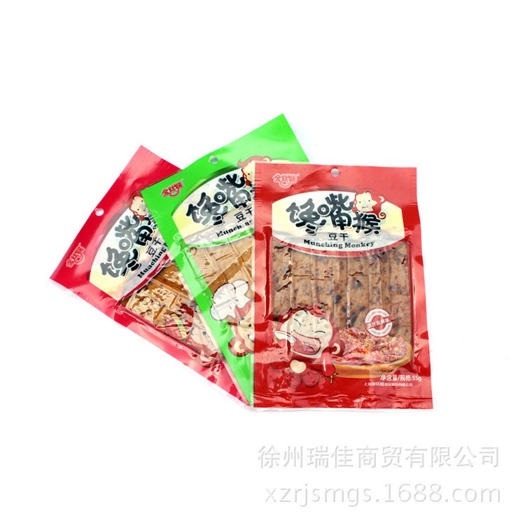 上海休閑食品 豆制品 金絲猴豆干 饞嘴猴豆干55g 多種口味 批發(fā)