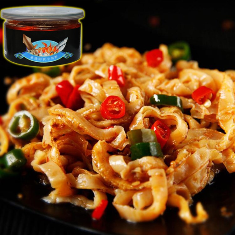罐裝休閑零食麻辣即食扇貝裙 淘貨源一件代發(fā)
