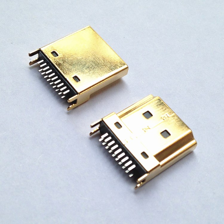 HDMI A TYPE公頭 夾板HDMI A 公 板端HDMI 公頭HDMI連接器