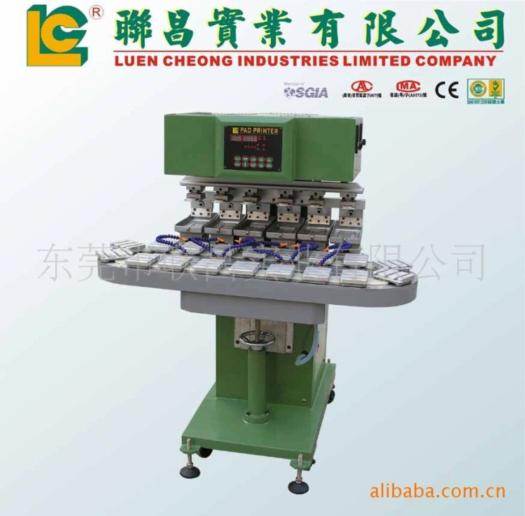 LC-SPM6-150/22L六色轉盤移印機 電子