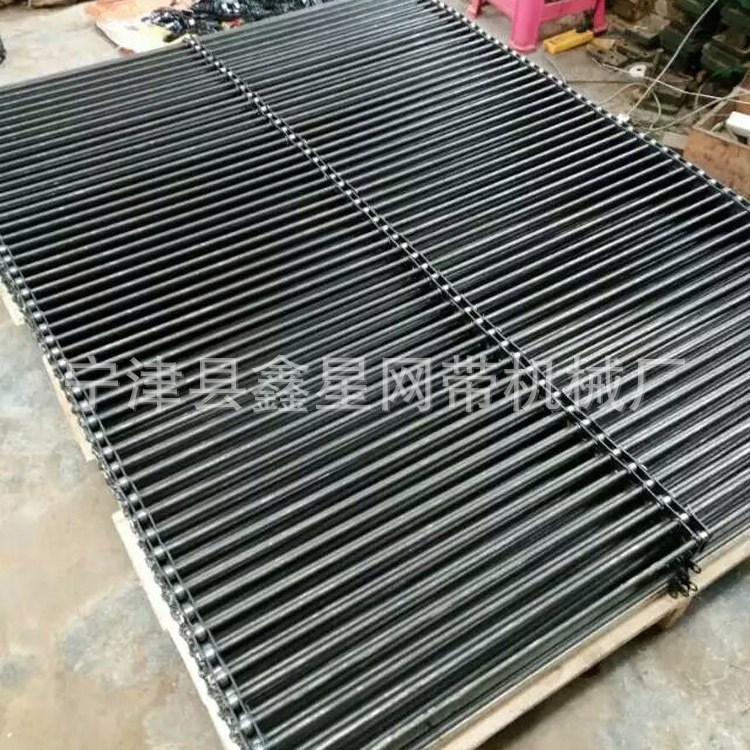 廠家加工定制三排鏈條傳動超寬輸送支桿鏈 金屬鏈桿式網帶