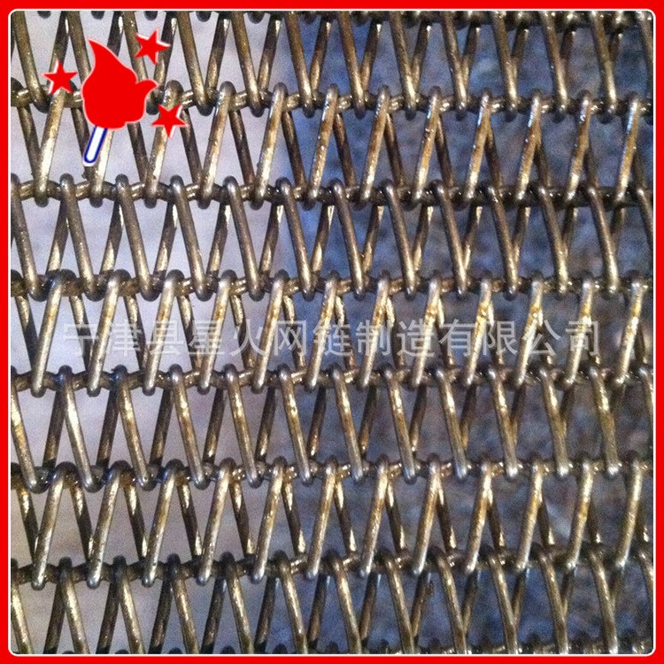 星火304不銹鋼輸送網鏈食品烘干專用 非標定制包裝機械鏈條式網帶