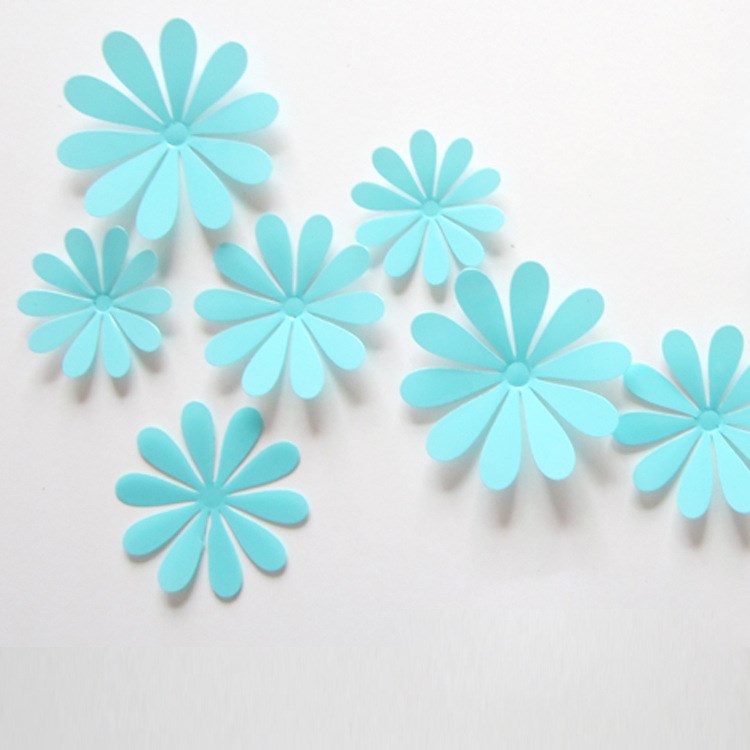 新品仿真3d立体太阳花速卖通爆款创意可移除装饰贴花diy冰箱贴