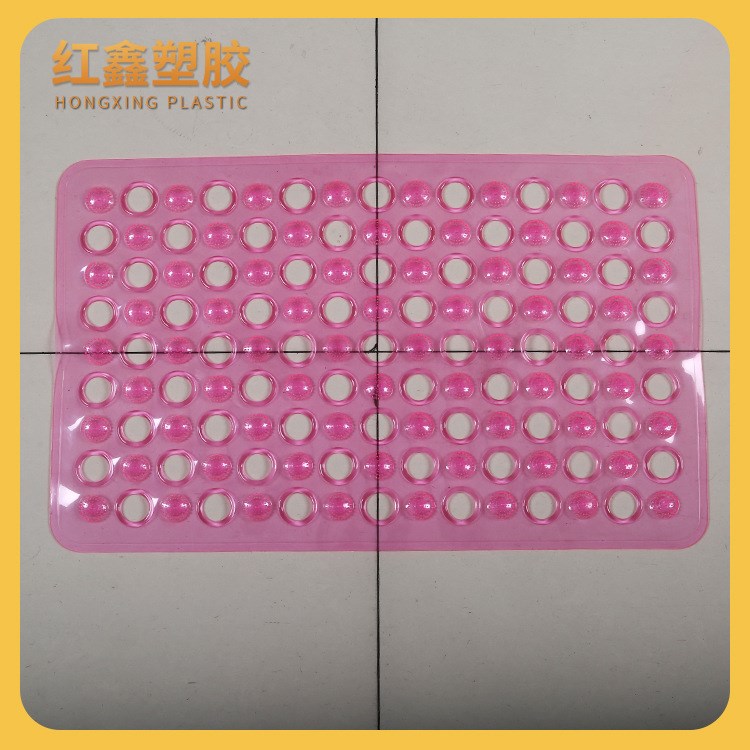 批發(fā)酒店透明防滑浴室墊OEM環(huán)保塑膠吸盤地墊進(jìn)門墊加工定制廠家