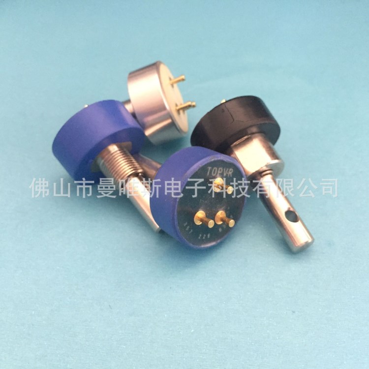 357電位計(jì)TOPVR品牌50KR單圈360度無(wú)極旋轉(zhuǎn)精密電位器變阻器