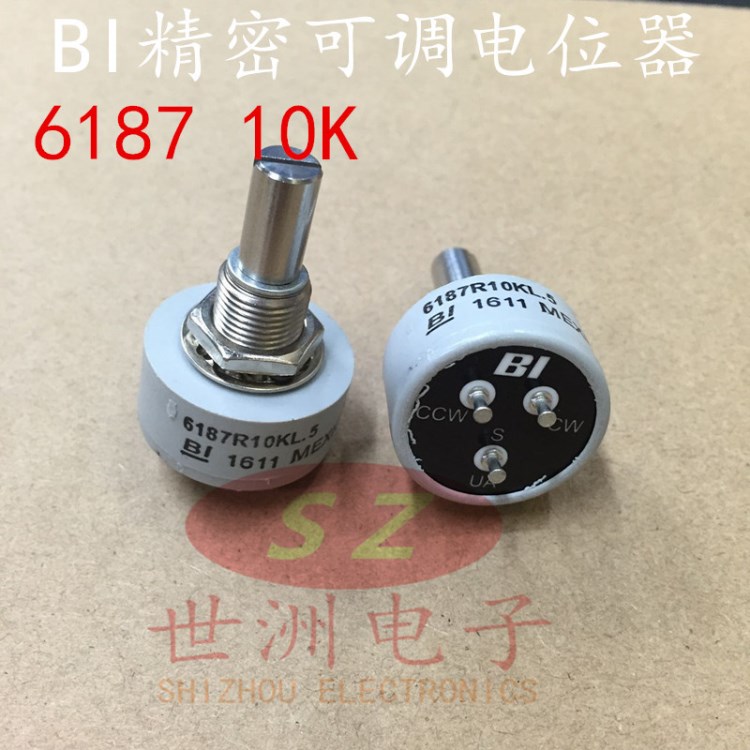 全新美國原裝BI導(dǎo)電塑料精密電位器6187R10KL.5 360