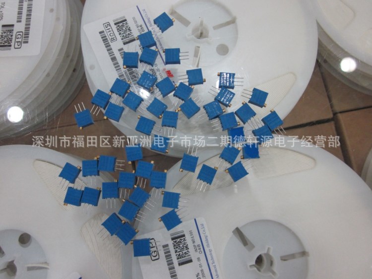 可調電阻3362 電位器 103 10K 環保BOURNS 一管50只