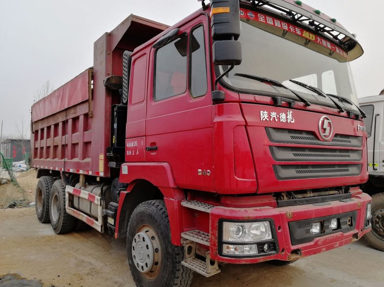二手陜汽德龍F3000工程后八輪自卸車 14年 手續