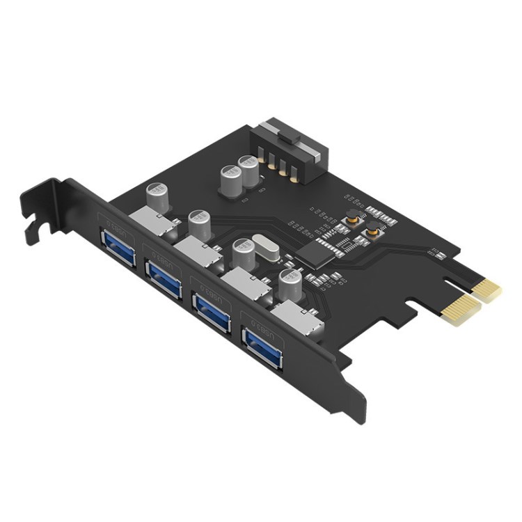 ORICO PME-4U PCI-E轉(zhuǎn)USB3.0擴(kuò)展卡Mac Pro擴(kuò)展黑蘋果轉(zhuǎn)接卡免驅(qū)