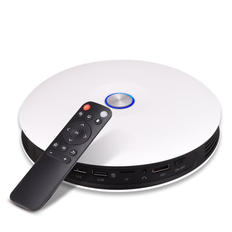 廠家直銷 安卓DLP家庭影院wifi藍(lán)牙投影機(jī) 無(wú)屏智能高清3D投影儀