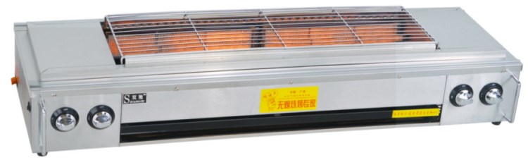 廠價(jià)批發(fā) 四頭不銹鋼無(wú)煙環(huán)保電子燒烤爐 烤生蠔鴨脖子面筋雞翅