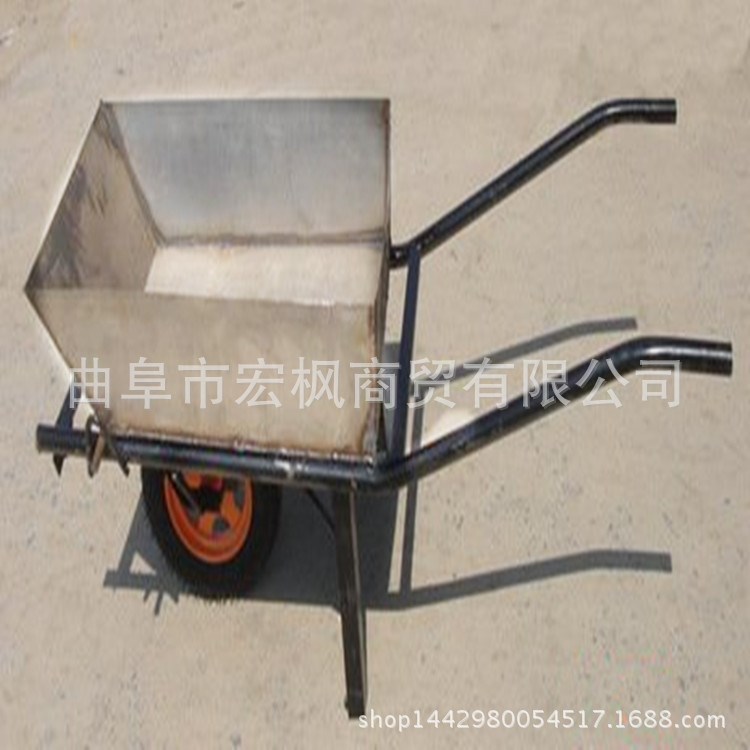 批發(fā)花園工具手推車 建筑工地帶斗獨(dú)輪小推車 農(nóng)用糧食垃圾搬運(yùn)車