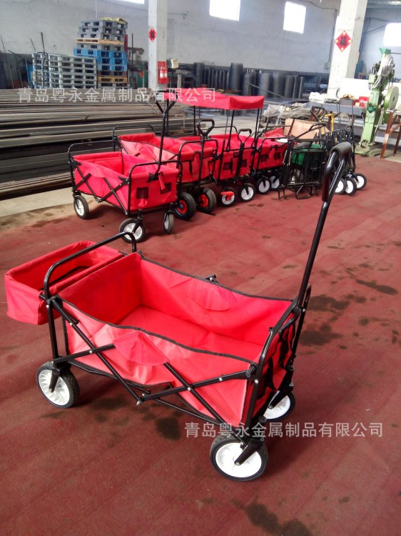 折疊布兜車 戶外沙灘車 花園工具車