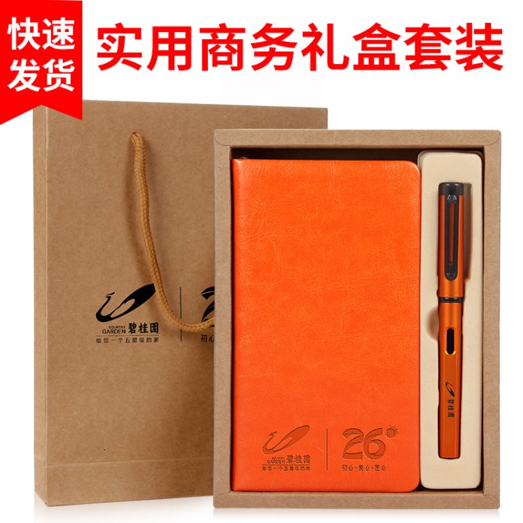 商務(wù)禮品展會廣告保險公司筆記本套裝實用活動小禮品定制logo