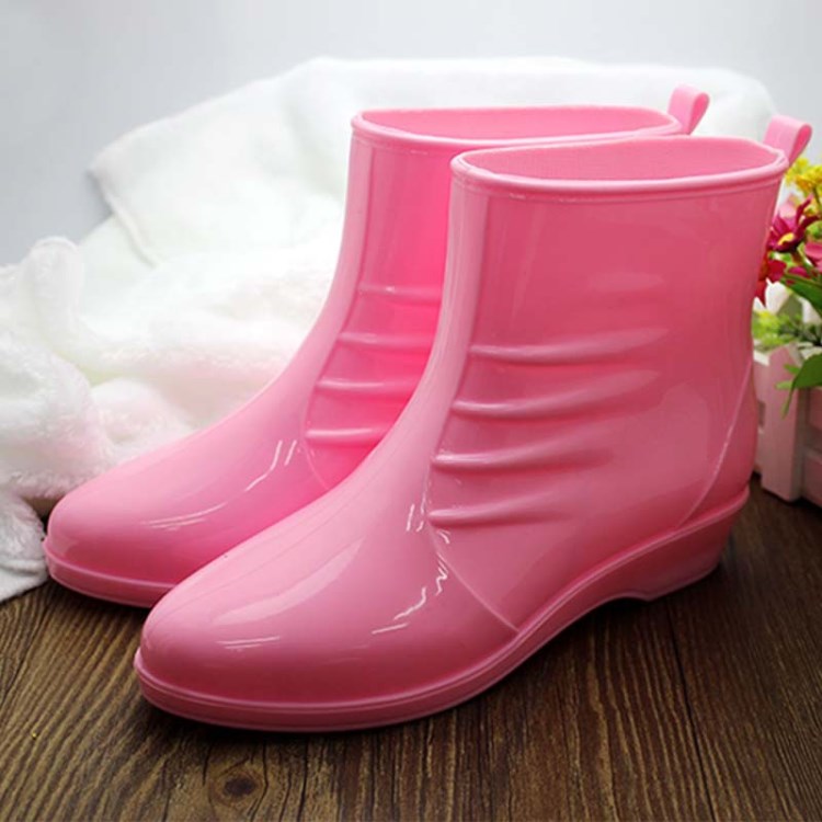 工廠供應(yīng)韓版新款時(shí)尚氣質(zhì)中低筒雨靴女士雨鞋女單雨鞋水鞋套鞋