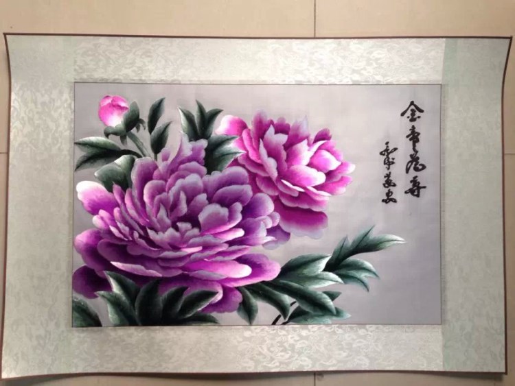 十字棉布手工绣画工艺品电脑机绣成品45cm*45CM 名称